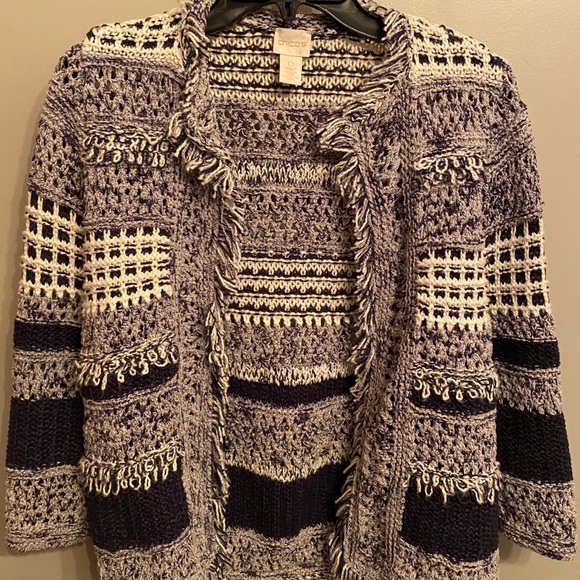 Chico’s fringe cardigan - Picture 1 of 3